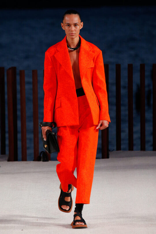 Bright pantsuit by Proenza Schouler
