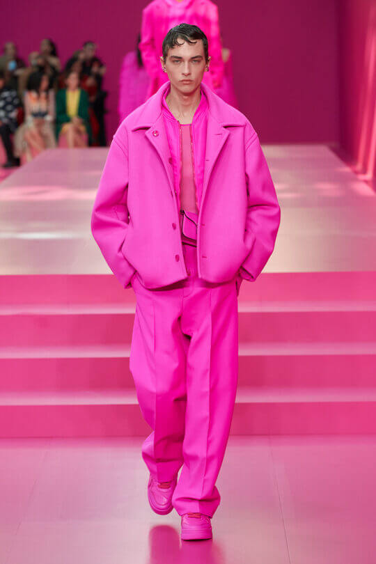 The color pink in clothes means