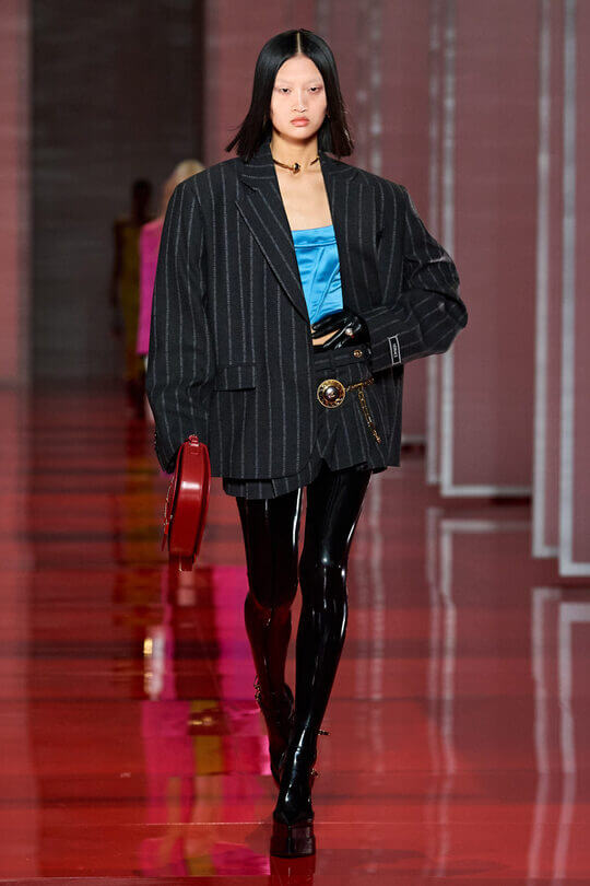 Versace suit with skirt