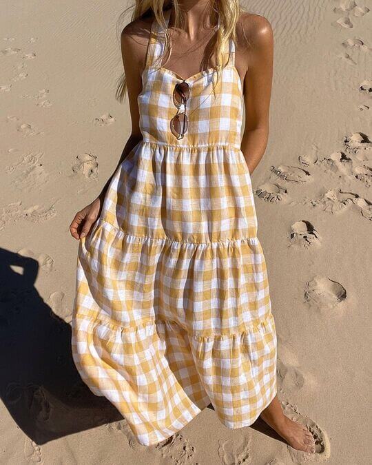 Fashionable beach sundress