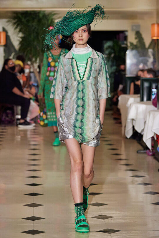 Anna Sui show bright socks