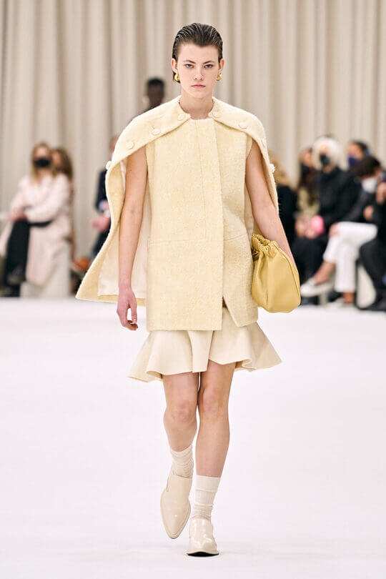 Jil Sander noodle socks in ribbed fabric