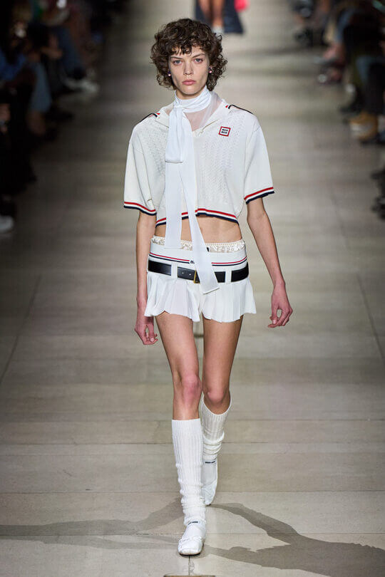 High white socks by Miu Miu