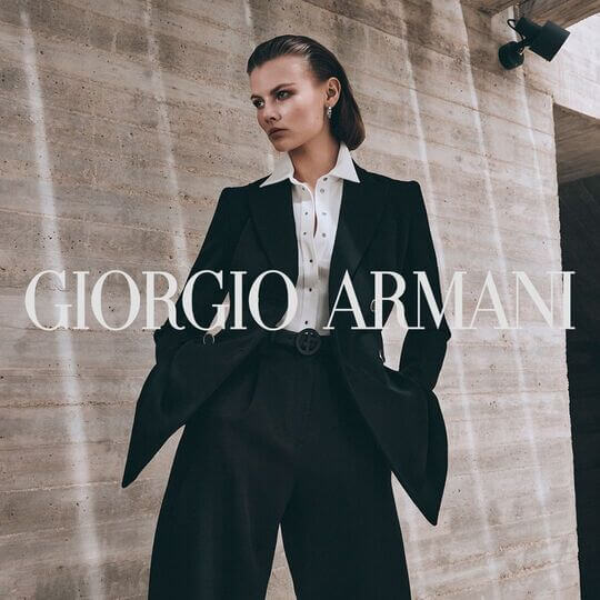 Designer Giorgio Armani clothes