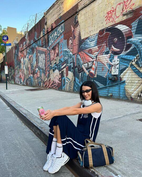 Bella Hadid white socks