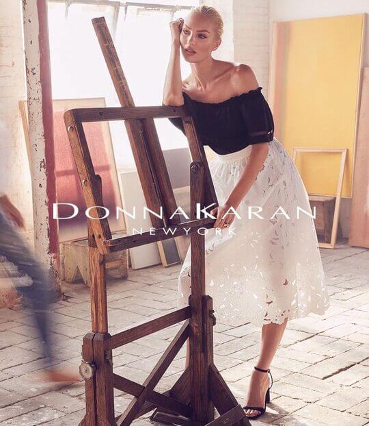 DKNY Candice Swanepoel photo shoot