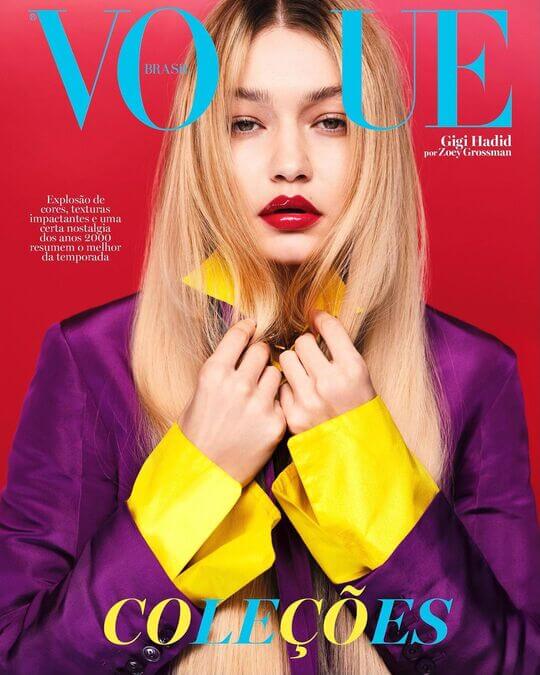 Gigi Hadid on the cover of Brazilian Vogue