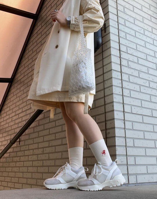 Tall socks with sneakers