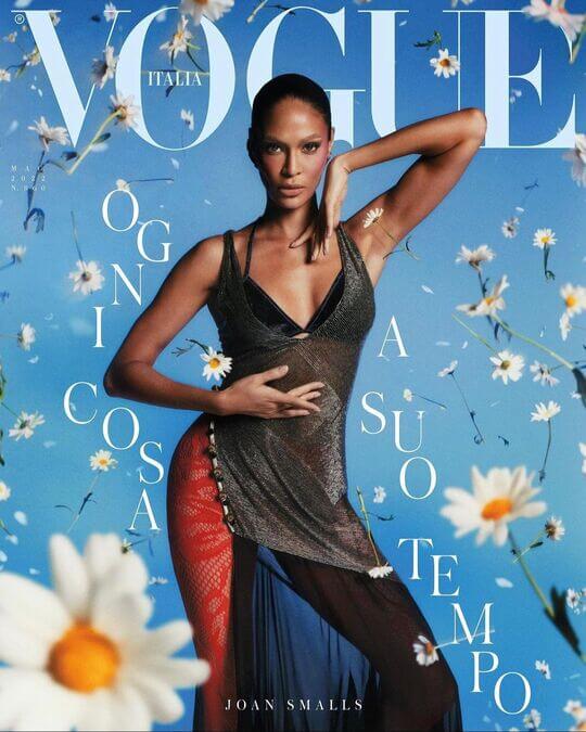 Joan Smalls on the cover of Italian Vogue