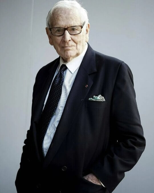 Designer and founder of the clothing brand Pierre Cardin