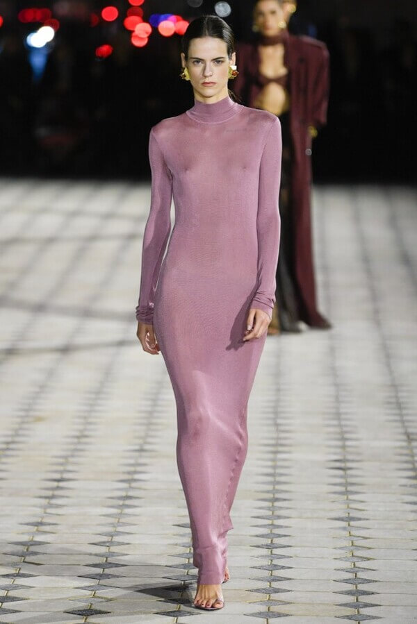 Saint Laurent dress at the Spring/Summer 2023 show