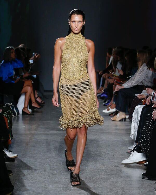Bella Hadid at the Proenza Schouler show