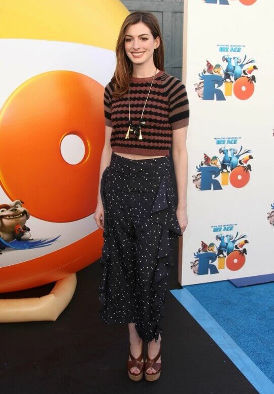 Anne Hathaway is a flamboyant natural