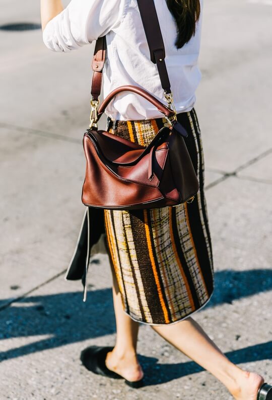 What kind of bags would suit a soft natural