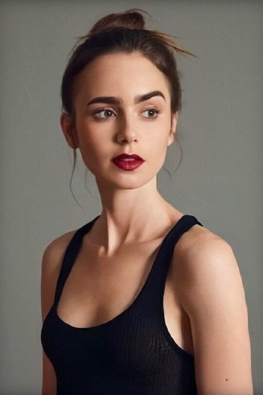 Lily Collins is a Kibbe soft gamine