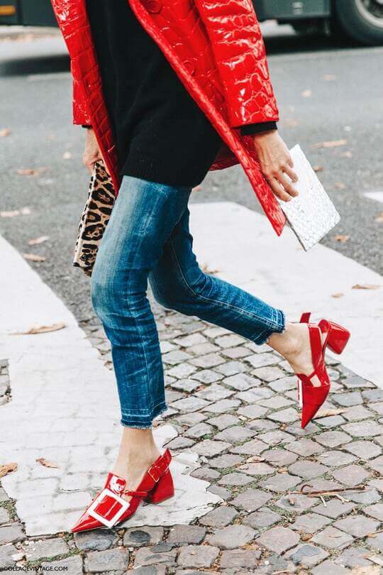 What kind of shoes go with pure gamine type