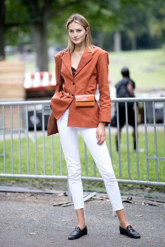 A fitted jacket for the soft natural type