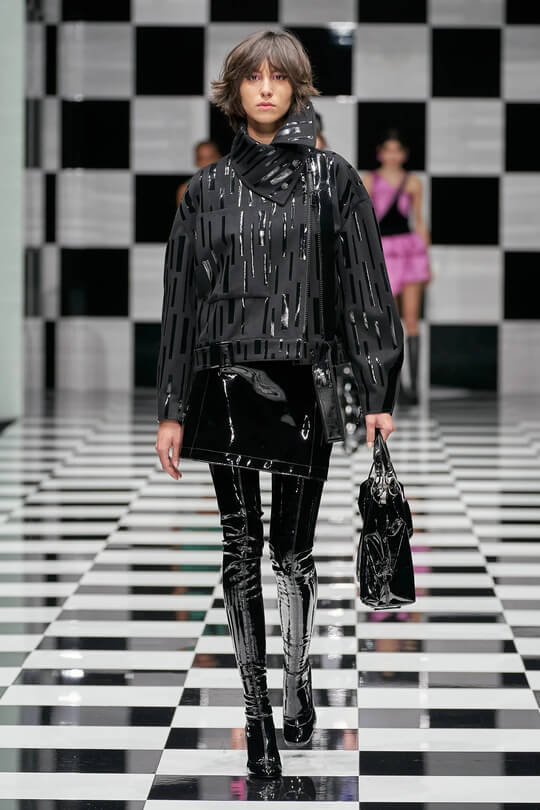 Emporio Armani patent leather boots from the new collection