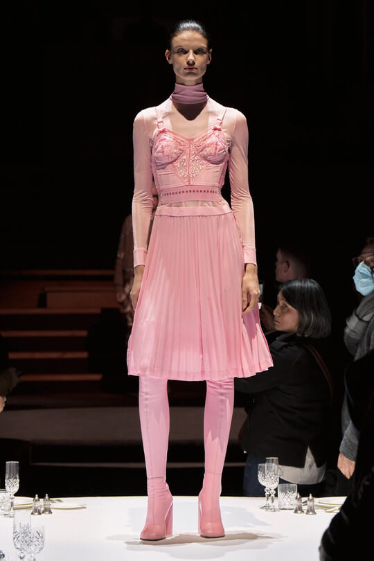 Trendy pink Burberry boots