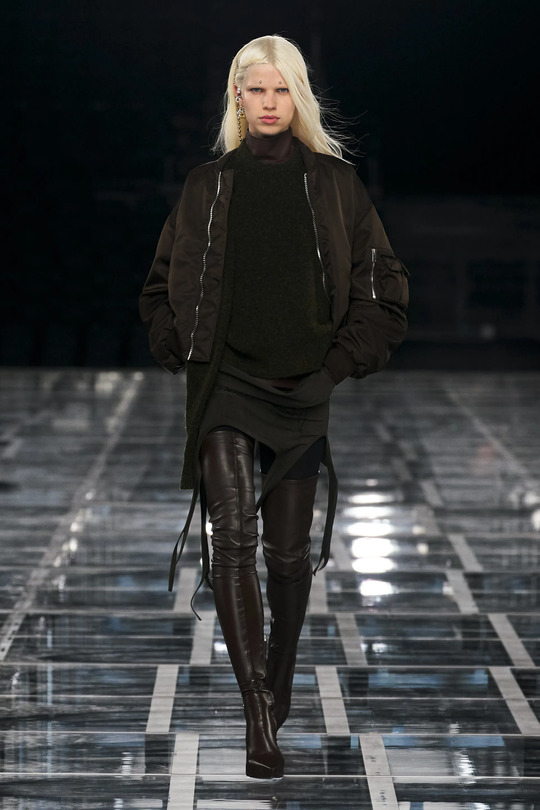 Stocking boots at Givenchy fashion show
