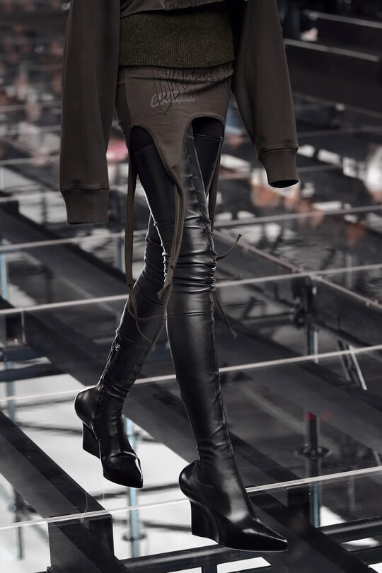 Boots stockings on platform Givenchy