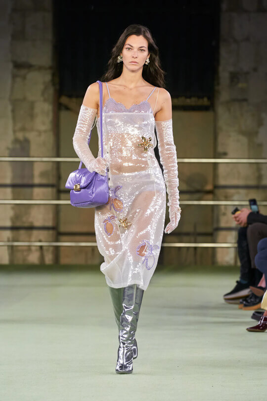 Metallic boots by Bottega Veneta