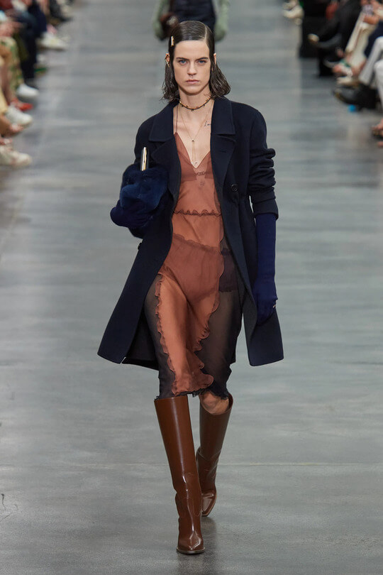 Fendi's fashionable jockey boots at the fashion house's fashion show