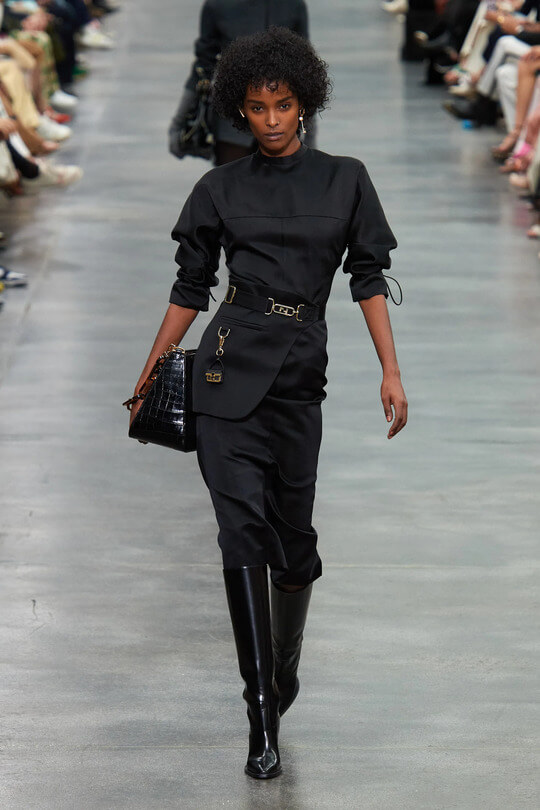 Fendi jockey boots at the Fall/Winter 2022-2023 fashion show