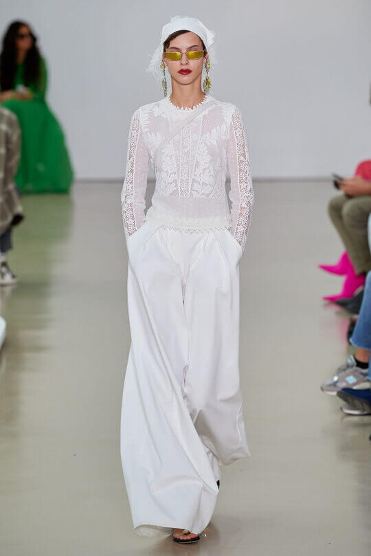 Palazzo pants in the Giambattista Valli collection