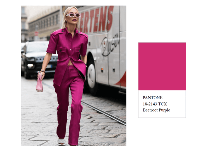 Beetroot Purple Fuchsia - a trendy color for Spring Summer 2023