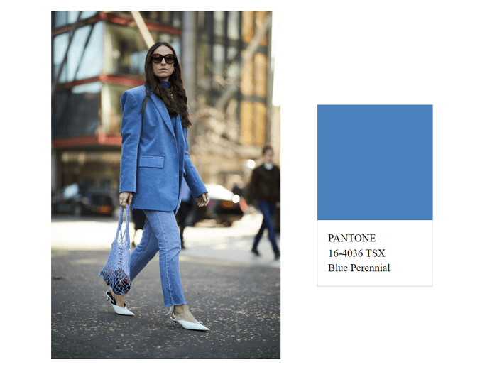 Bright blue - one of the trending colors of spring 2023