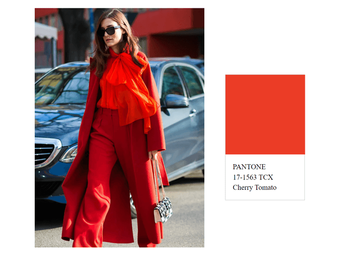 Seductive red Cherry Tomato - the trendy color of spring summer 2023