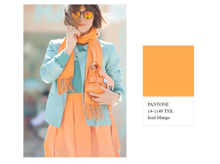 Tropical orange Iced Mango - the fashion color of spring-summer 2023