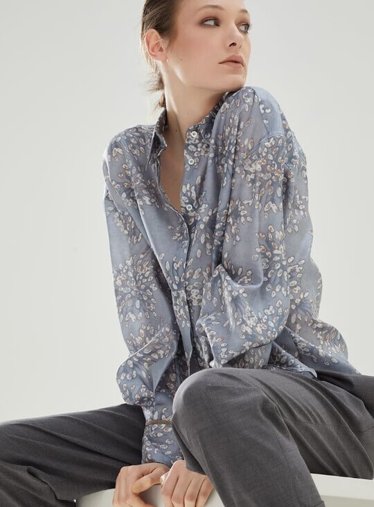Brunello Cucinelli blouse in soft fabric