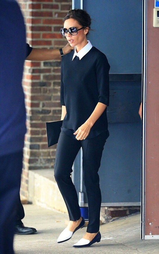Victoria Beckham in ballet shoes