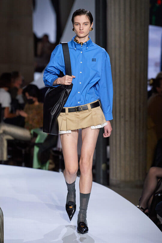 Shopper bag at the Miu Miu show
