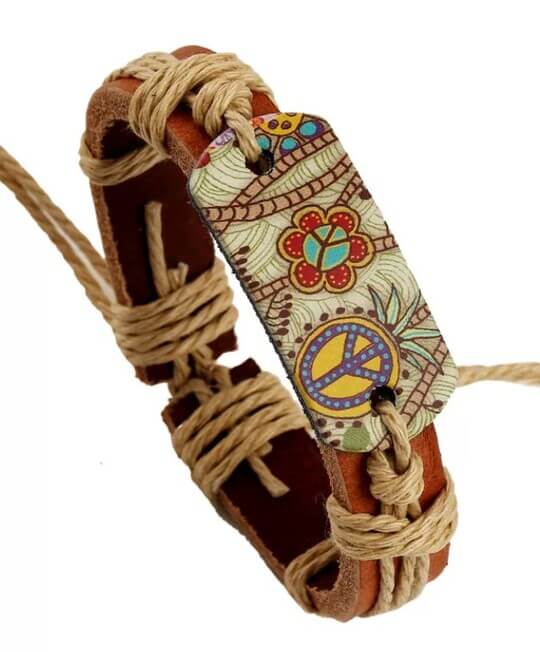 A hippie-style bracelet