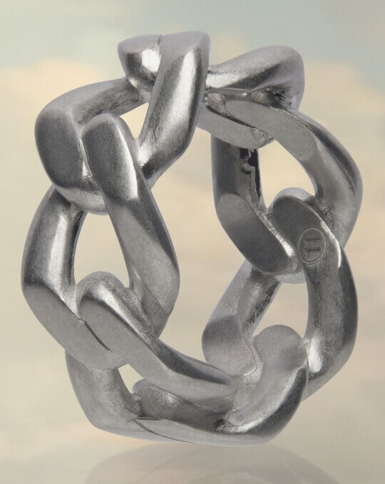 Deconstructivist ring by Maison Margiela