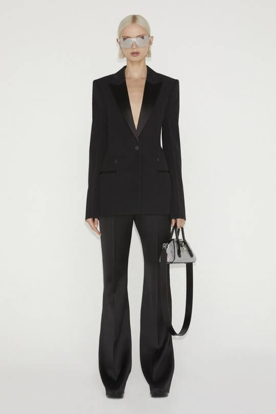 Givenchy women's tuxedo for apple figure