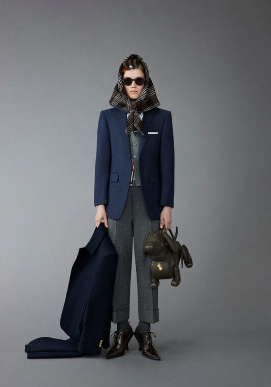 Thome Browne's large chest size jacket