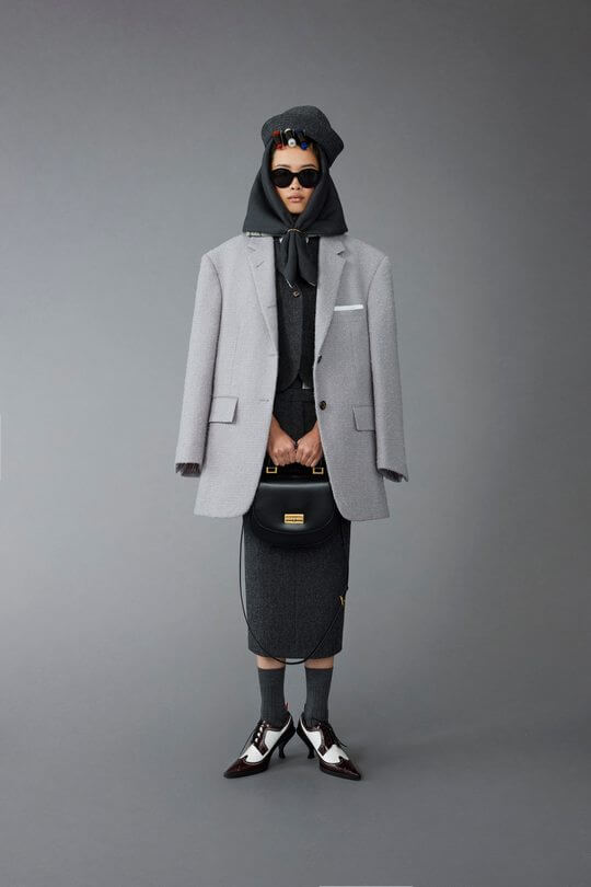 Thom Browne women's blazer in men's style