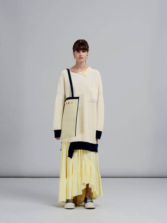 Shopper with Marni skirt