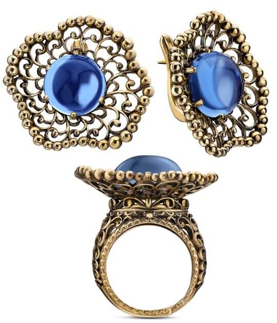 Rococo jewelry set