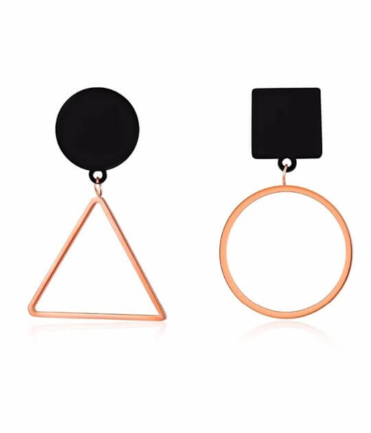 Earrings in minimalist style