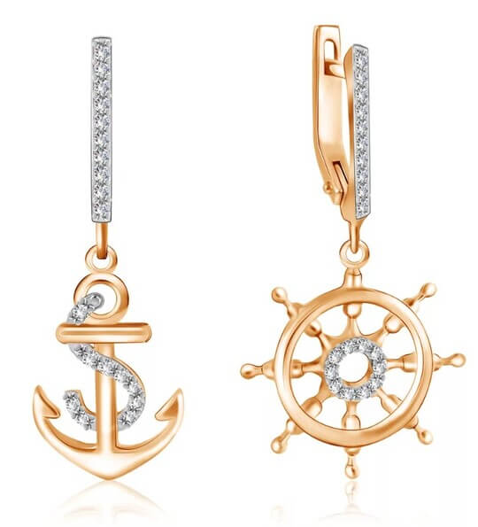 Marine style earrings